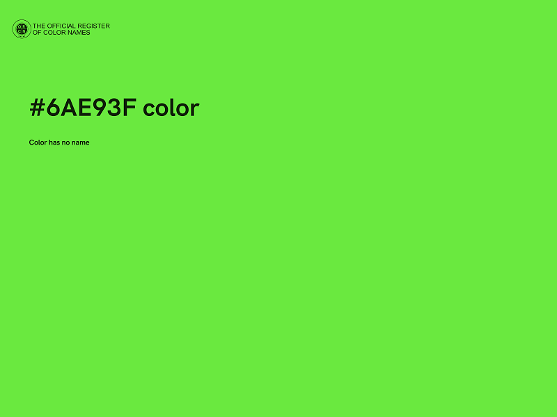 #6AE93F color image