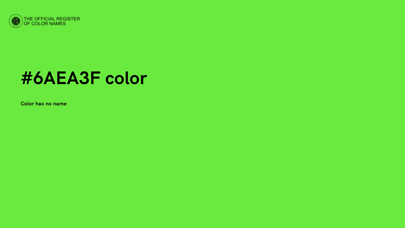 #6AEA3F color image