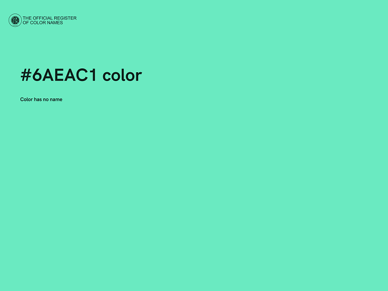 #6AEAC1 color image