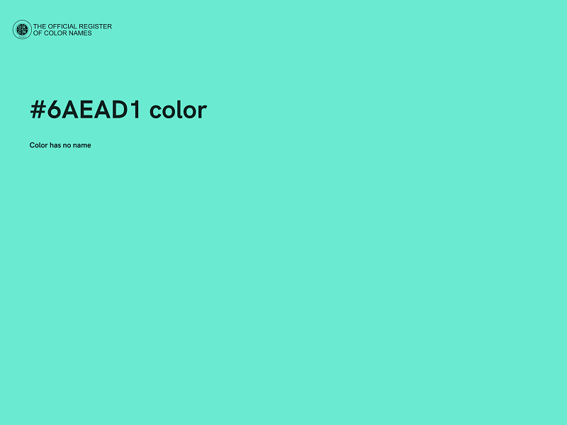 #6AEAD1 color image