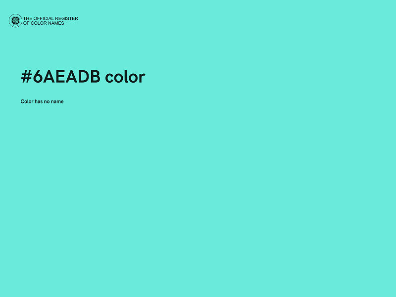 #6AEADB color image