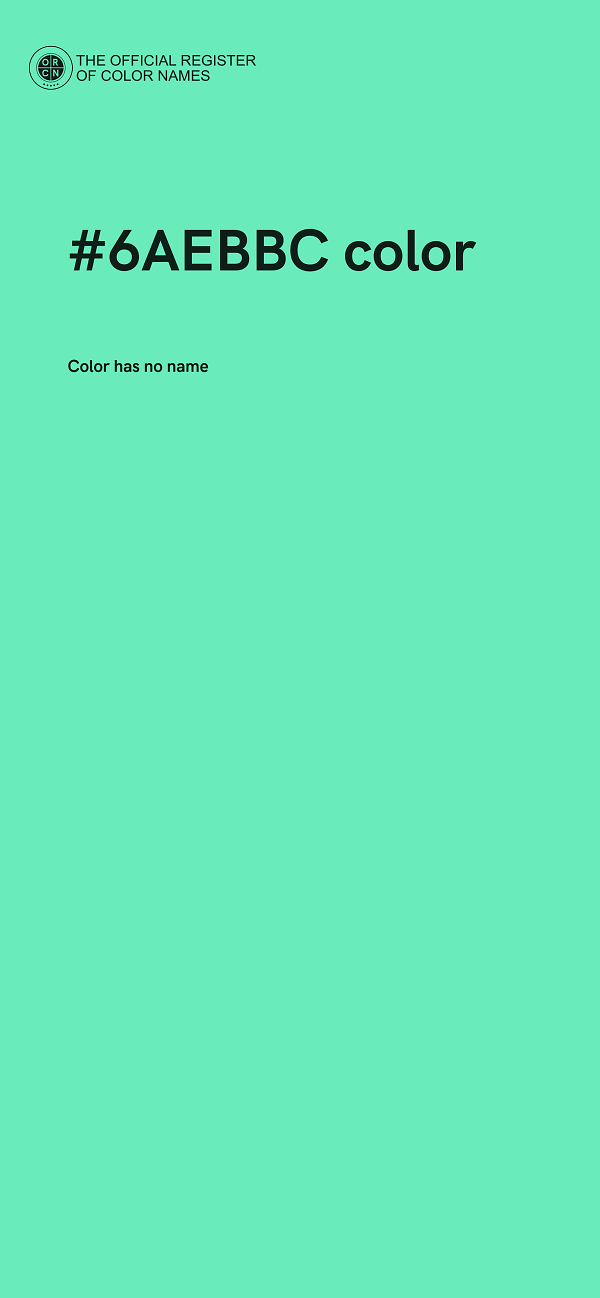 #6AEBBC color image