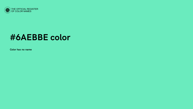 #6AEBBE color image