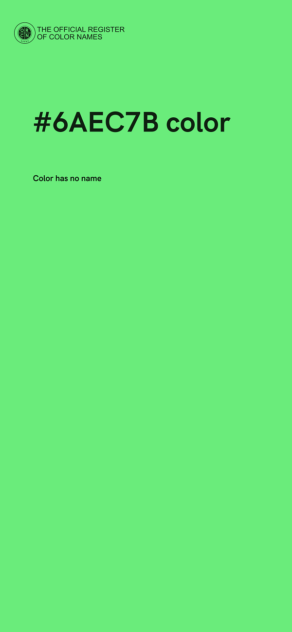 #6AEC7B color image
