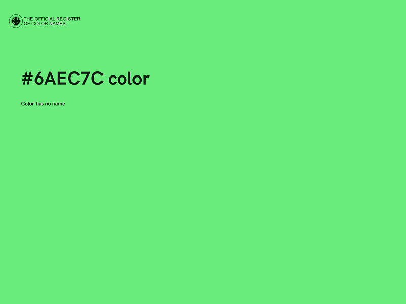 #6AEC7C color image