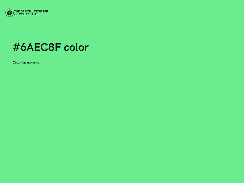 #6AEC8F color image