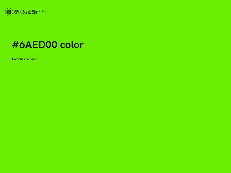 #6AED00 color image