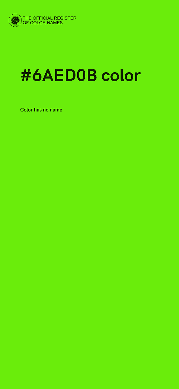 #6AED0B color image