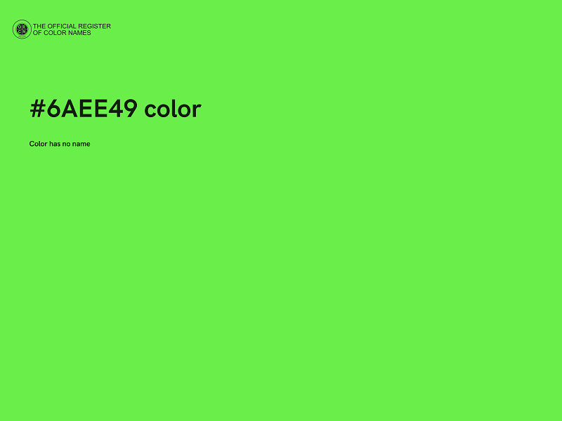 #6AEE49 color image