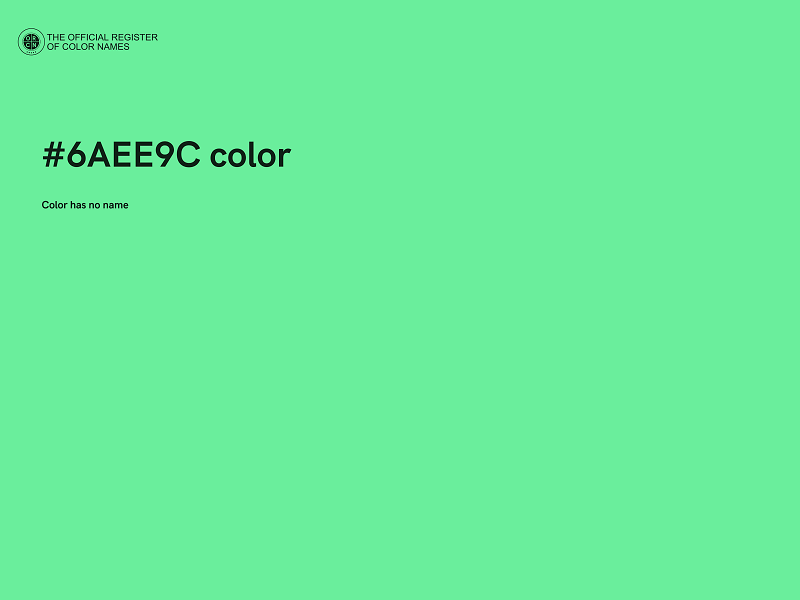 #6AEE9C color image