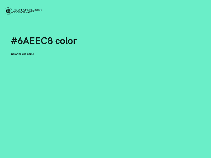 #6AEEC8 color image