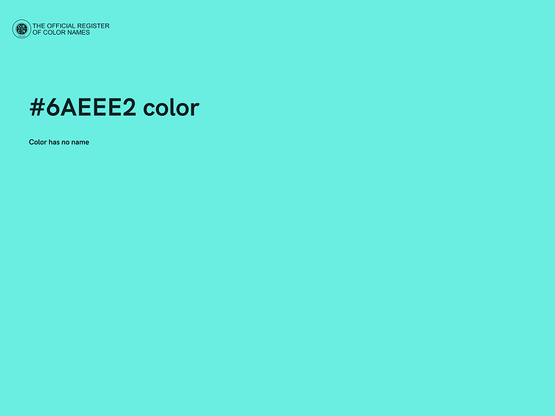 #6AEEE2 color image