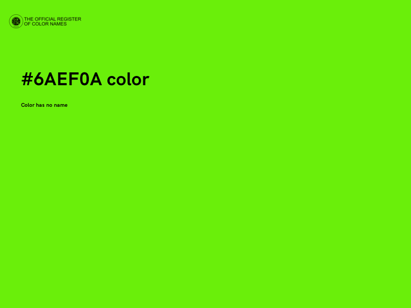 #6AEF0A color image