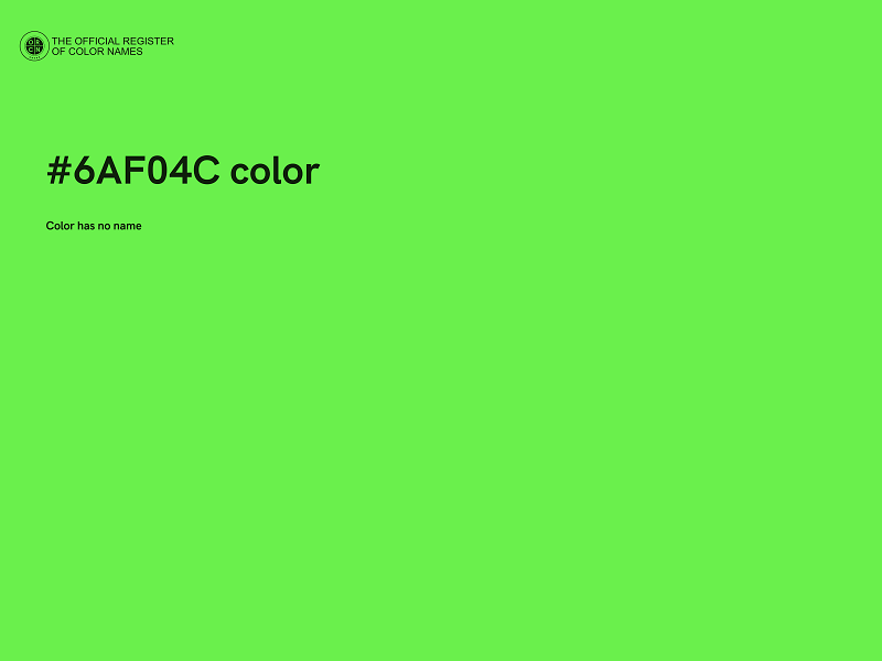 #6AF04C color image