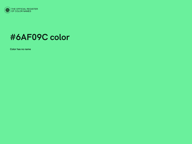 #6AF09C color image