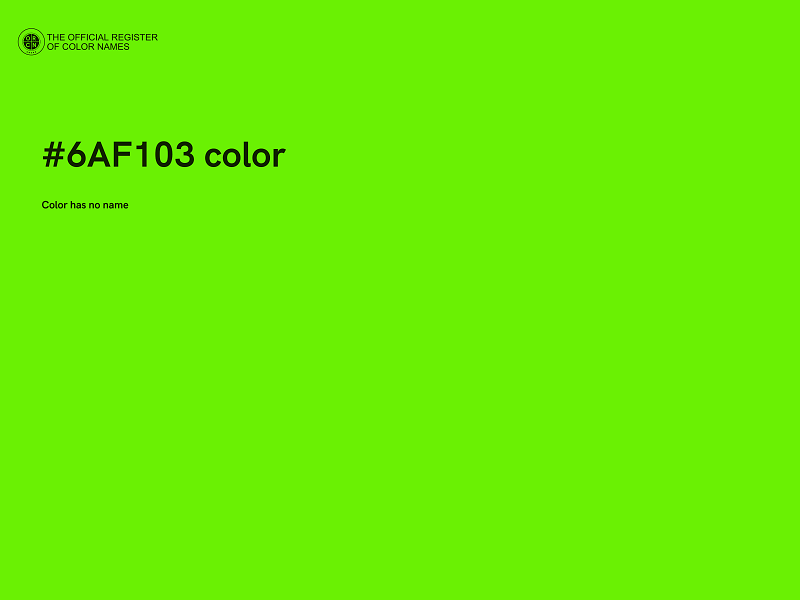 #6AF103 color image