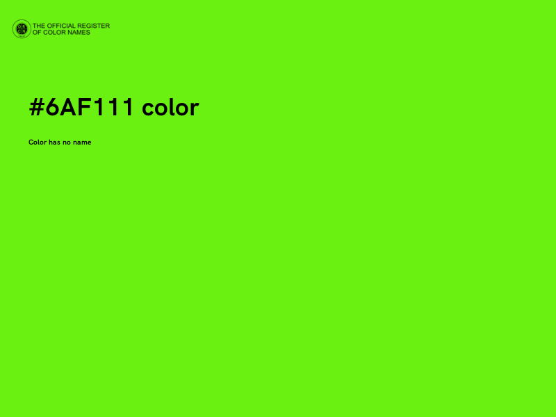 #6AF111 color image