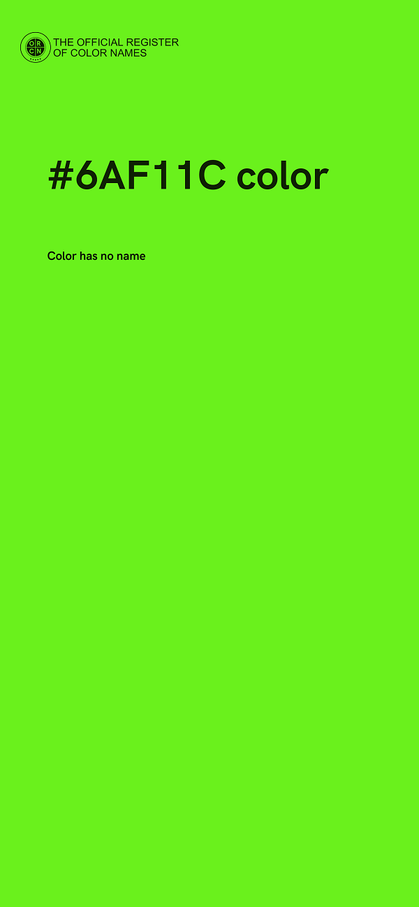 #6AF11C color image