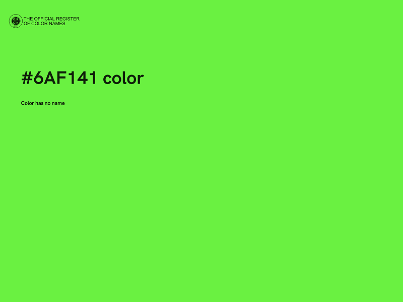 #6AF141 color image