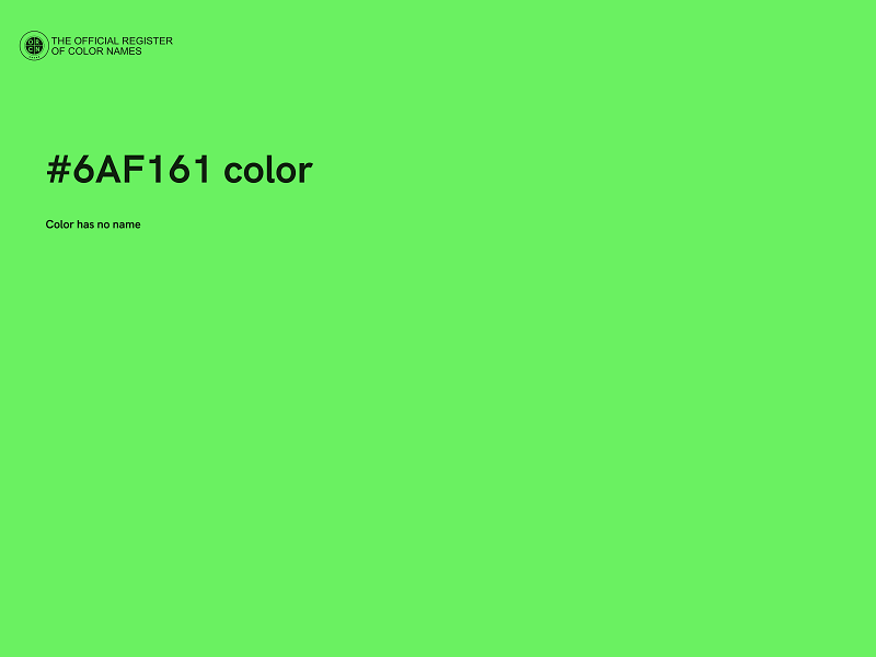 #6AF161 color image