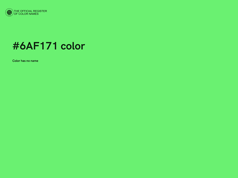 #6AF171 color image