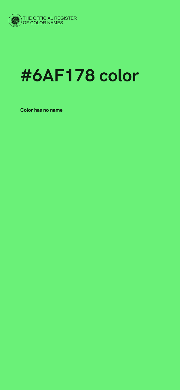 #6AF178 color image
