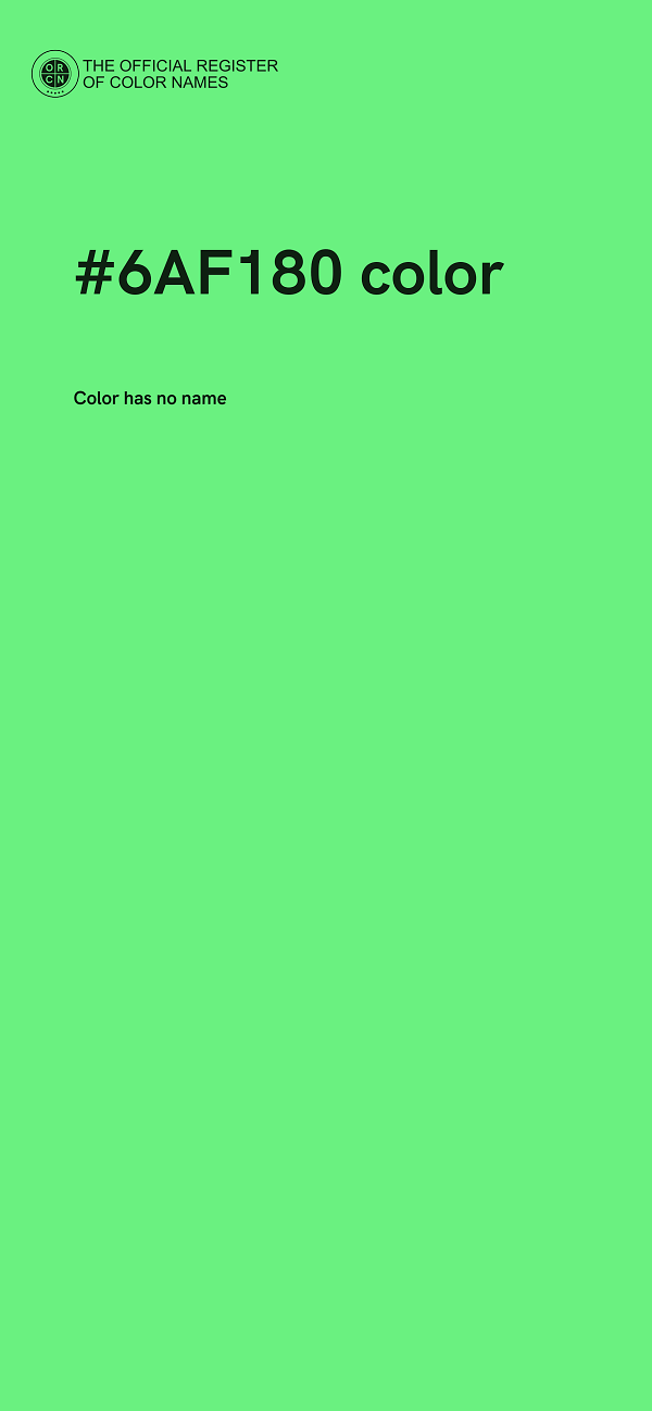 #6AF180 color image