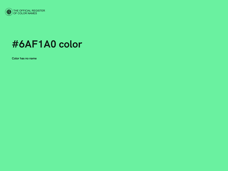 #6AF1A0 color image