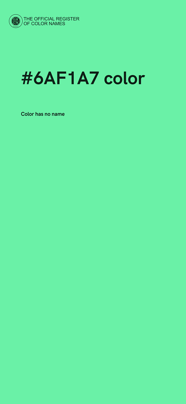 #6AF1A7 color image