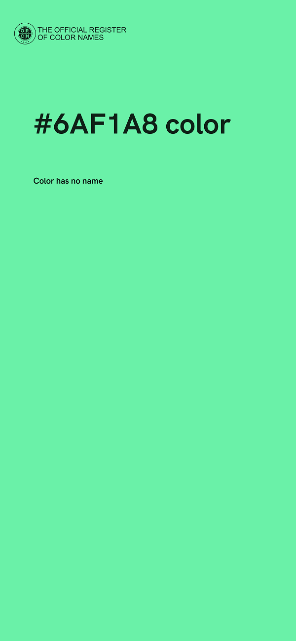 #6AF1A8 color image
