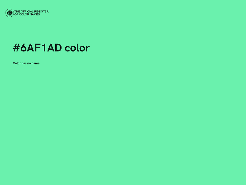 #6AF1AD color image