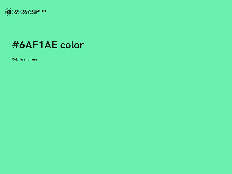 #6AF1AE color image