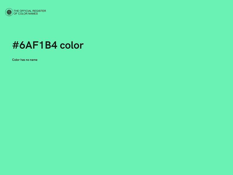 #6AF1B4 color image