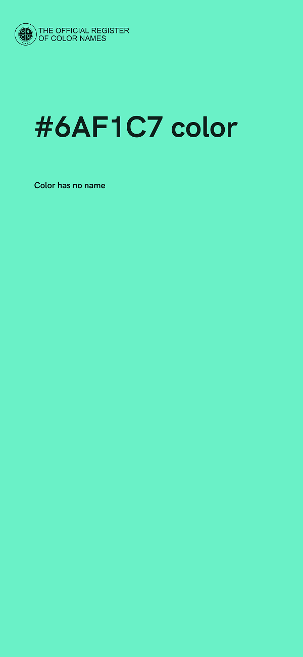 #6AF1C7 color image