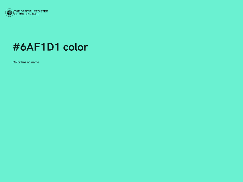 #6AF1D1 color image