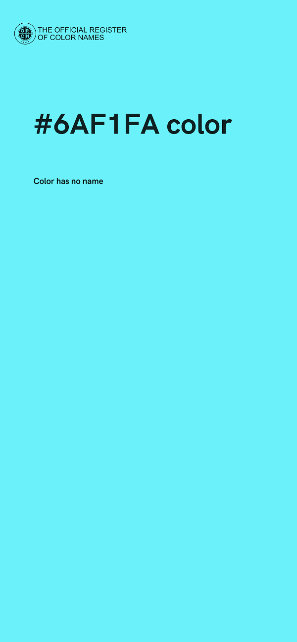 #6AF1FA color image