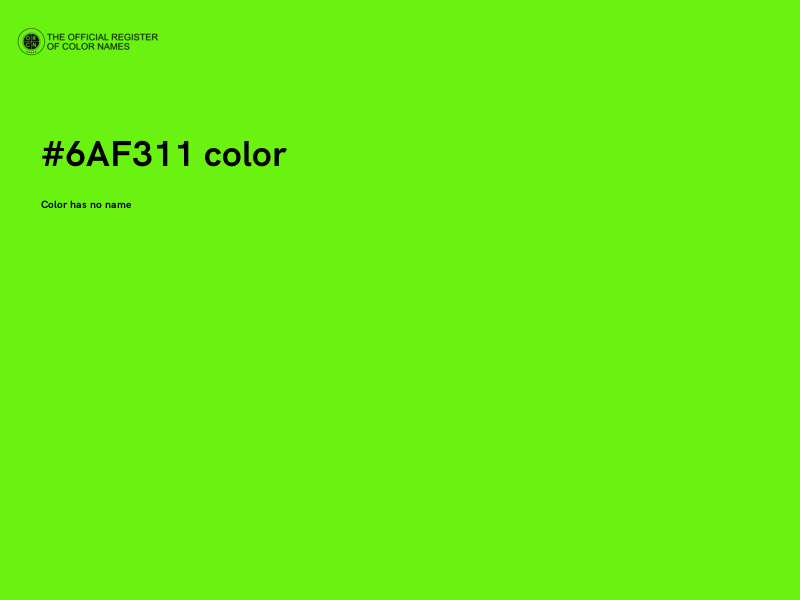 #6AF311 color image