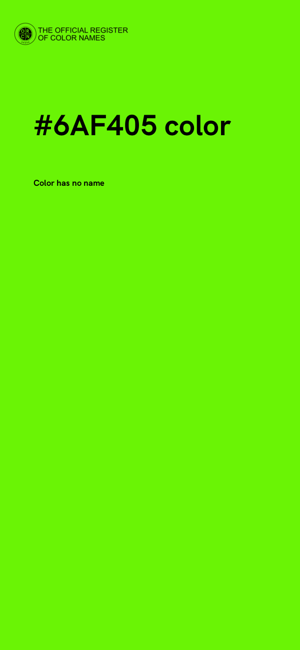 #6AF405 color image