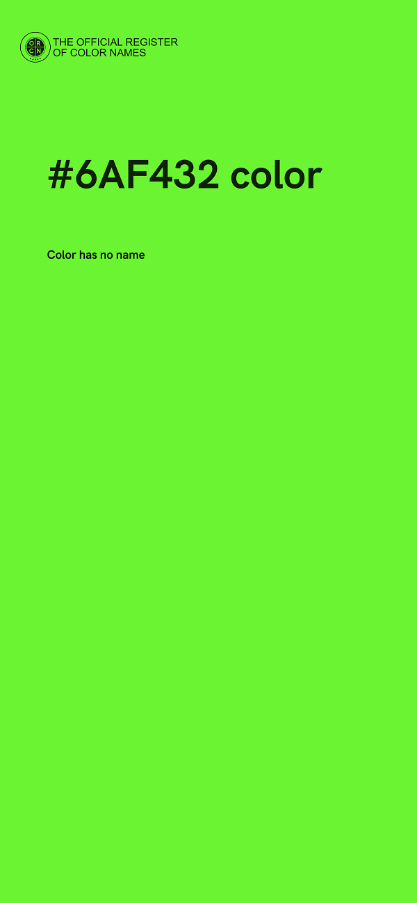 #6AF432 color image