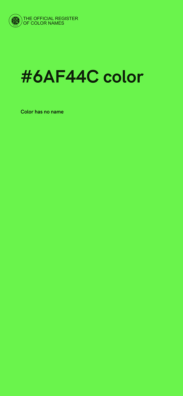 #6AF44C color image
