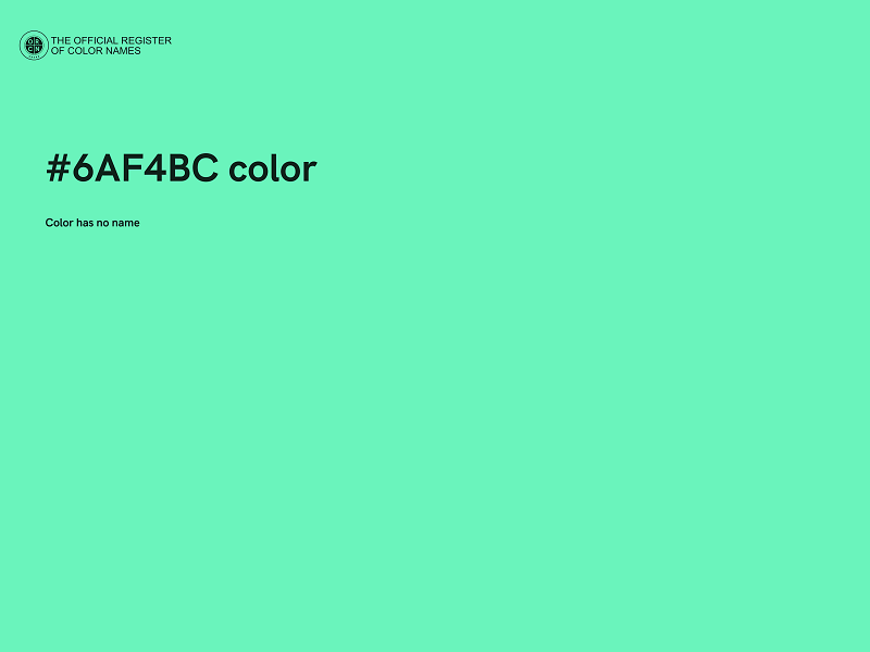 #6AF4BC color image