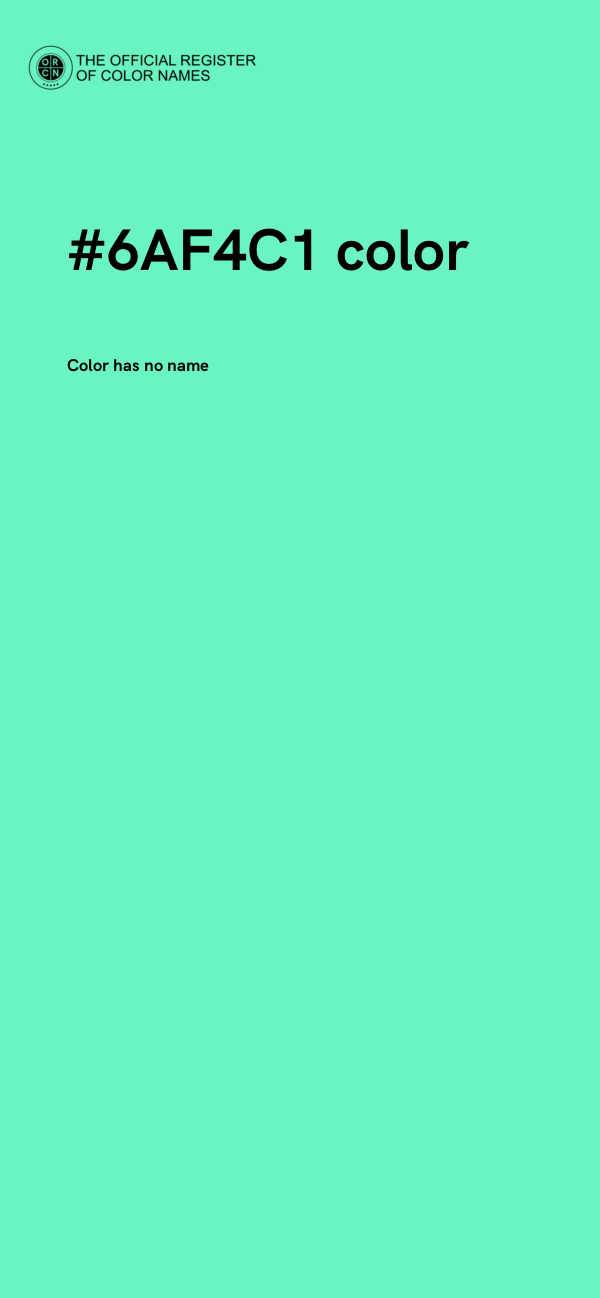 #6AF4C1 color image