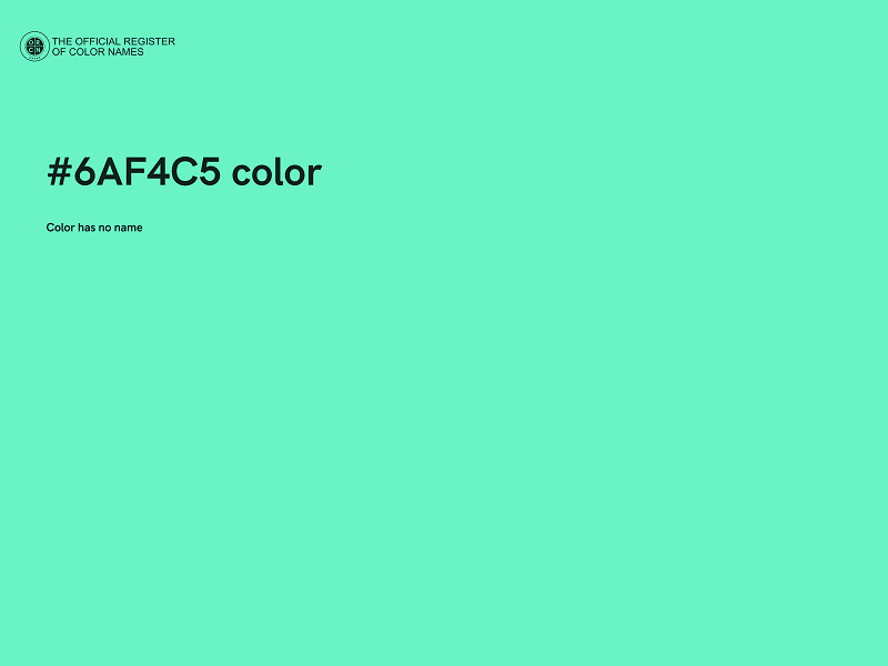 #6AF4C5 color image