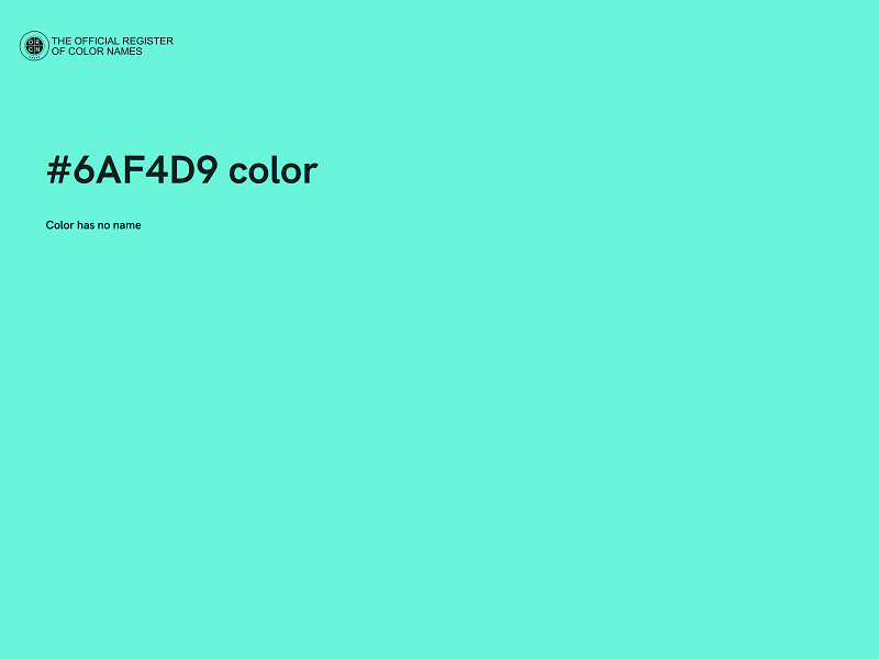 #6AF4D9 color image