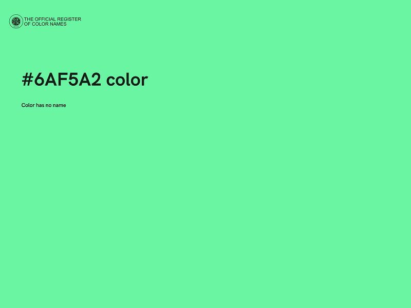 #6AF5A2 color image