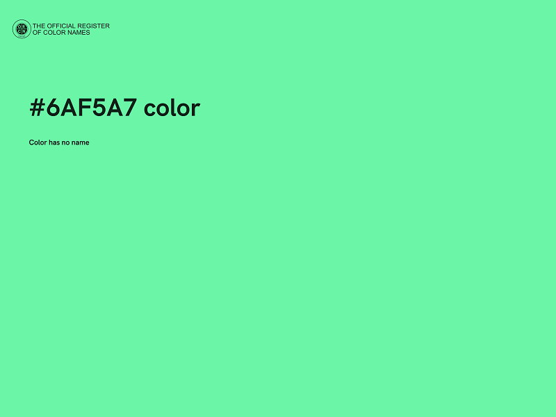 #6AF5A7 color image