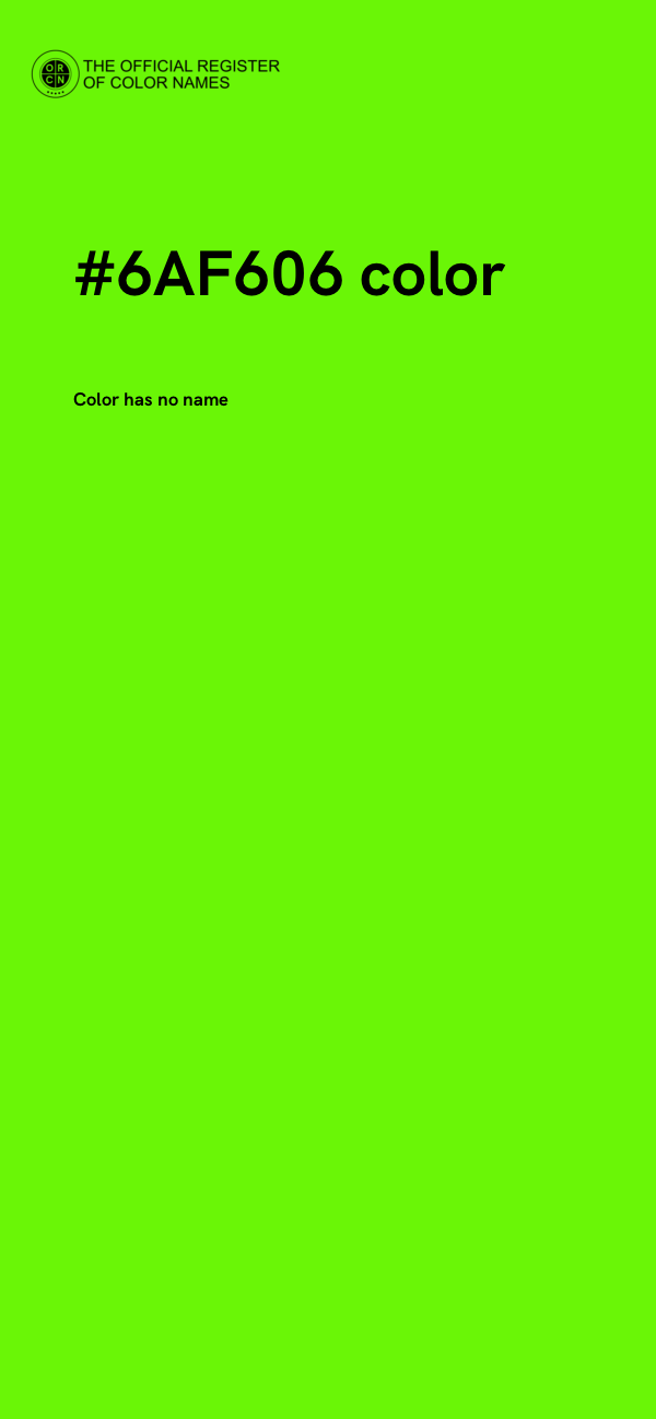 #6AF606 color image