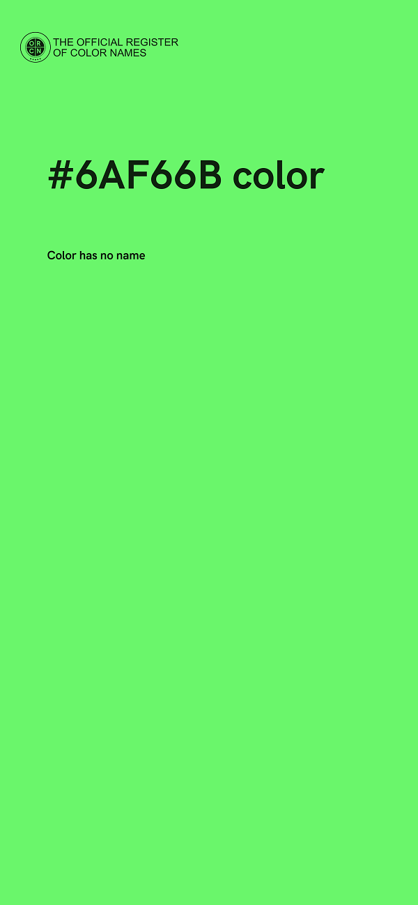 #6AF66B color image