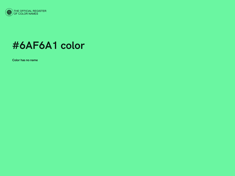 #6AF6A1 color image
