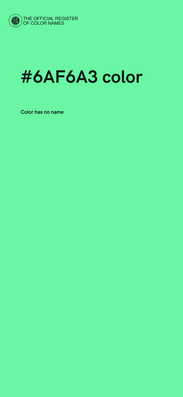 #6AF6A3 color image